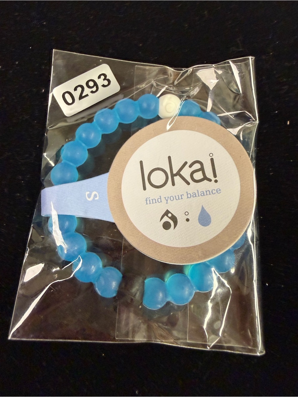 Lokai Kids Blue Beaded Balance Bracelet with White Accent